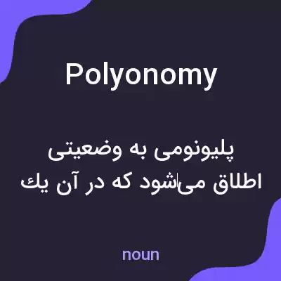 معنی polyonomy به فارسی معنی polyonomy به فارسی