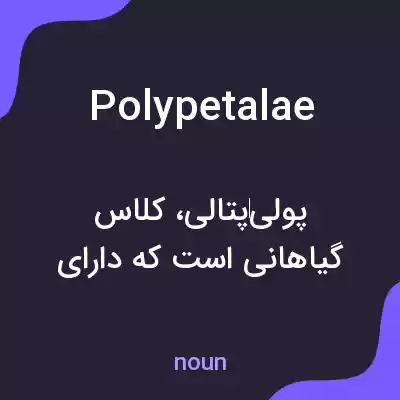 معنی polypetalae به فارسی معنی polypetalae به فارسی