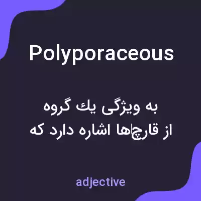 معنی polyporaceous به فارسی معنی polyporaceous به فارسی