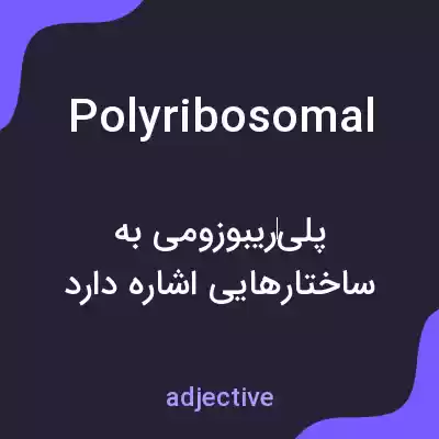 معنی polyribosomal به فارسی معنی polyribosomal به فارسی