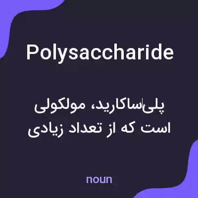 معنی polysaccharide به فارسی معنی polysaccharide به فارسی