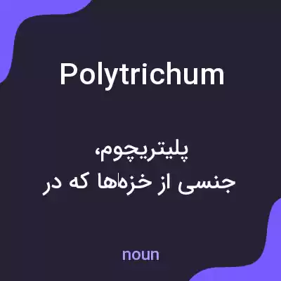 معنی polytrichum به فارسی معنی polytrichum به فارسی