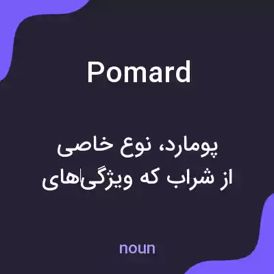 معنی pomard به فارسی معنی pomard به فارسی