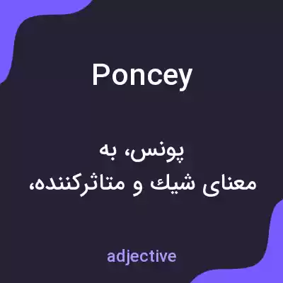 معنی poncey به فارسی معنی poncey به فارسی