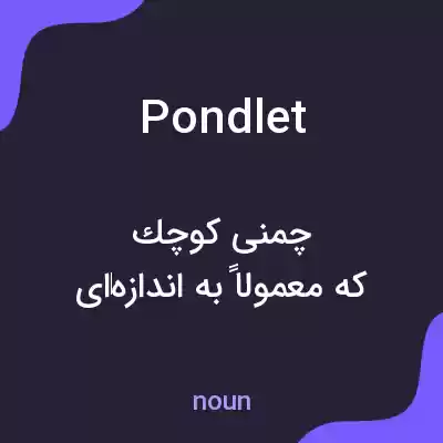 معنی pondlet به فارسی معنی pondlet به فارسی
