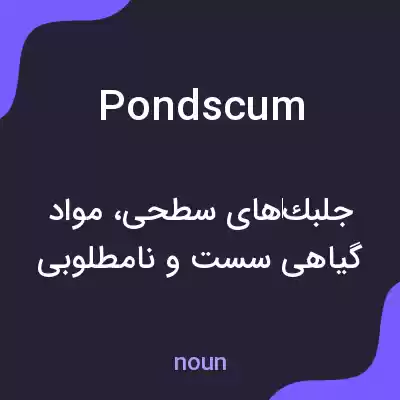 معنی pond scum به فارسی معنی pond scum به فارسی