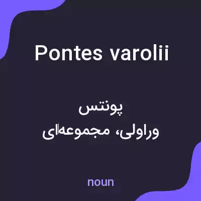 معنی pontes varolii به فارسی معنی pontes varolii به فارسی