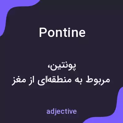 معنی pontine به فارسی معنی pontine به فارسی