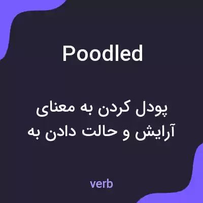 معنی poodled به فارسی معنی poodled به فارسی