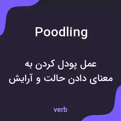 معنی poodling به فارسی معنی poodling به فارسی