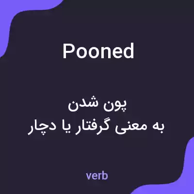 معنی pooned به فارسی معنی pooned به فارسی