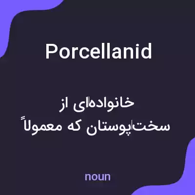 معنی porcellanid به فارسی معنی porcellanid به فارسی