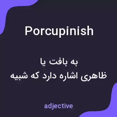 معنی porcupinish به فارسی معنی porcupinish به فارسی