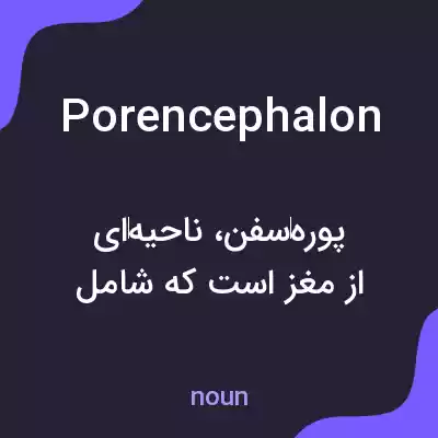 معنی porencephalon به فارسی معنی porencephalon به فارسی