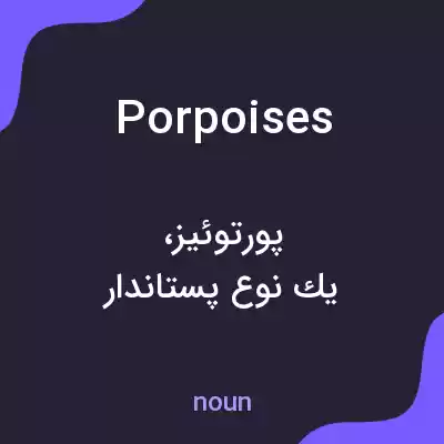 معنی porpoises به فارسی معنی porpoises به فارسی