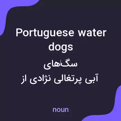 معنی portuguese water dogs به فارسی معنی portuguese water dogs به فارسی