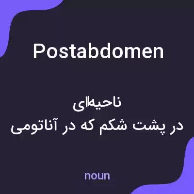 معنی postabdomen به فارسی معنی postabdomen به فارسی