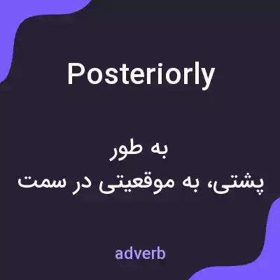 معنی posteriorly به فارسی معنی posteriorly به فارسی