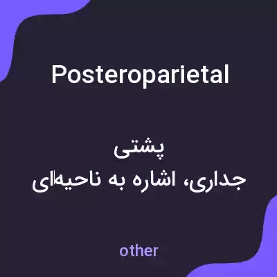 معنی posteroparietal به فارسی معنی posteroparietal به فارسی