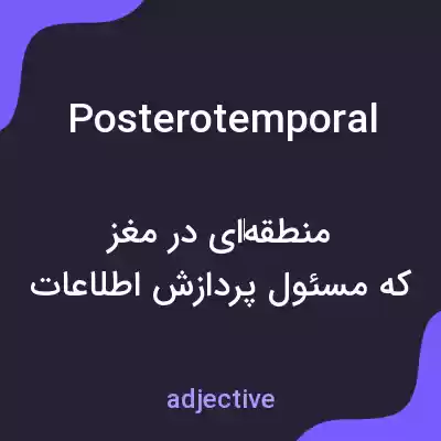معنی posterotemporal به فارسی معنی posterotemporal به فارسی