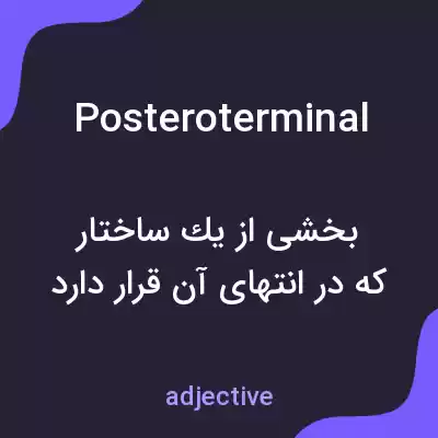 معنی posteroterminal به فارسی معنی posteroterminal به فارسی