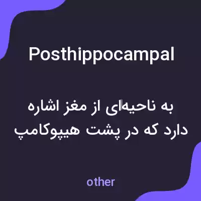 معنی posthippocampal به فارسی