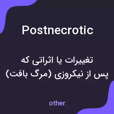 معنی postnecrotic به فارسی معنی postnecrotic به فارسی