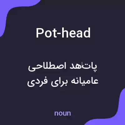 معنی pot-head به فارسی معنی pot-head به فارسی