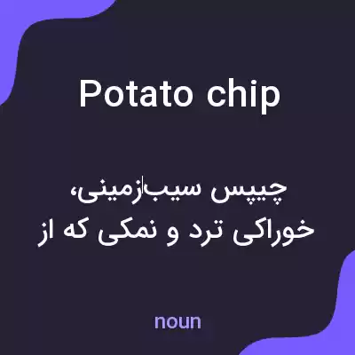 معنی potato chip به فارسی