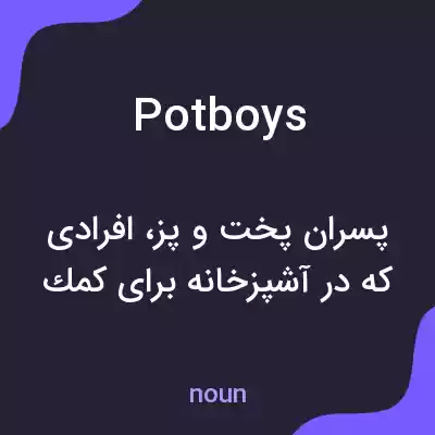معنی potboys به فارسی