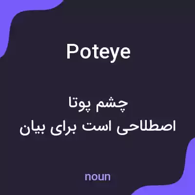 معنی poteye به فارسی