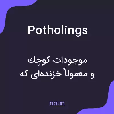 معنی potholings به فارسی معنی potholings به فارسی