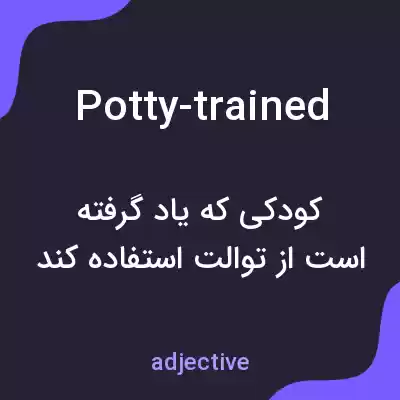 معنی potty-trained به فارسی معنی potty-trained به فارسی