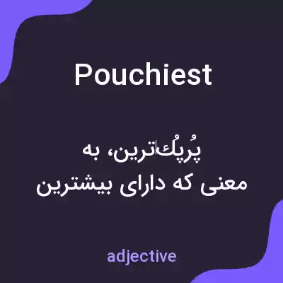 معنی pouchiest به فارسی معنی pouchiest به فارسی