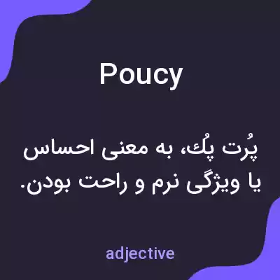 معنی poucy به فارسی معنی poucy به فارسی