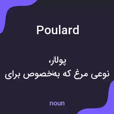 معنی poulard به فارسی معنی poulard به فارسی