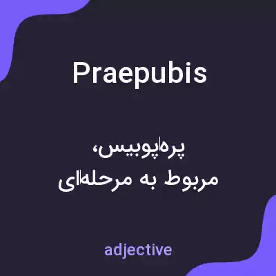معنی praepubis به فارسی معنی praepubis به فارسی