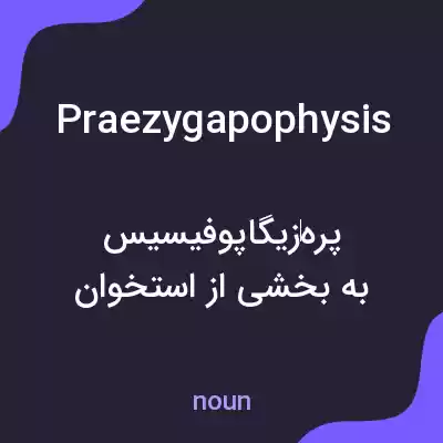 معنی praezygapophysis به فارسی معنی praezygapophysis به فارسی