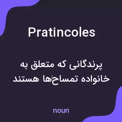 معنی pratincoles به فارسی معنی pratincoles به فارسی