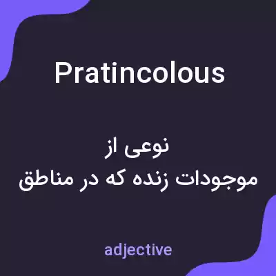 معنی pratincolous به فارسی معنی pratincolous به فارسی