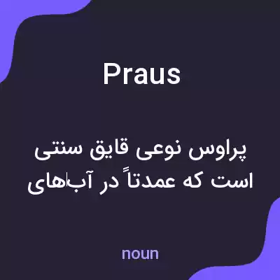 معنی praus به فارسی معنی praus به فارسی