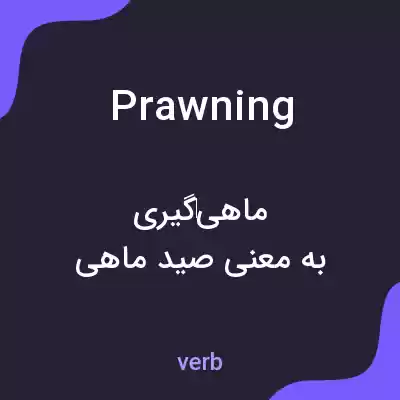 معنی prawning به فارسی معنی prawning به فارسی