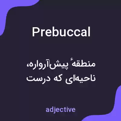 معنی prebuccal به فارسی معنی prebuccal به فارسی