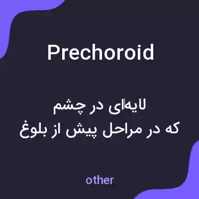 معنی prechoroid به فارسی معنی prechoroid به فارسی