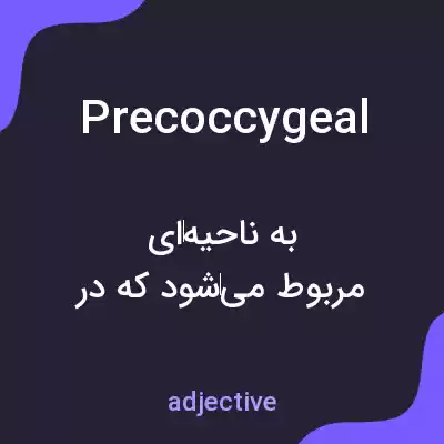 معنی precoccygeal به فارسی معنی precoccygeal به فارسی