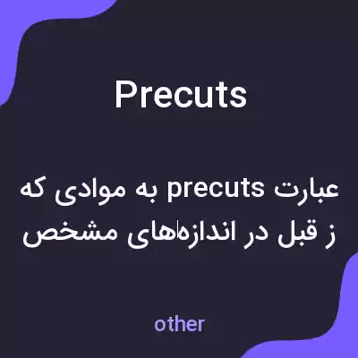 معنی precuts به فارسی معنی precuts به فارسی