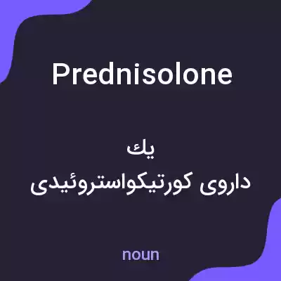 معنی prednisolone به فارسی معنی prednisolone به فارسی
