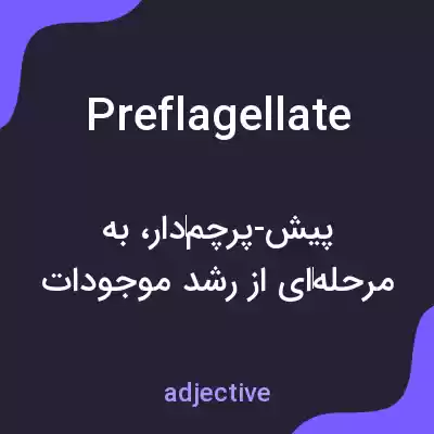 معنی preflagellate به فارسی معنی preflagellate به فارسی