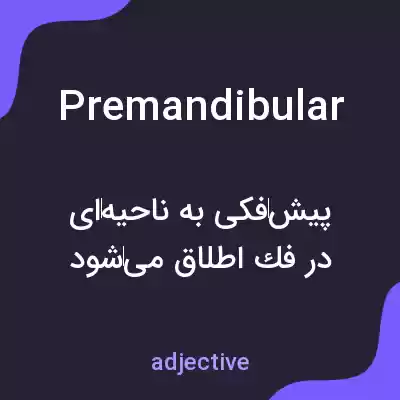 معنی premandibular به فارسی معنی premandibular به فارسی
