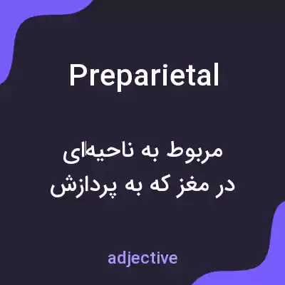 معنی preparietal به فارسی معنی preparietal به فارسی